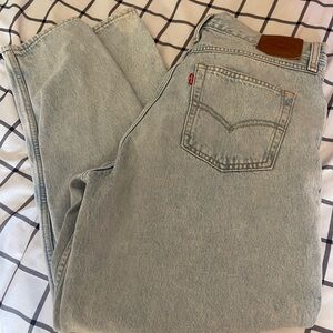 Levi's Light Blue Denim Mom Jeans